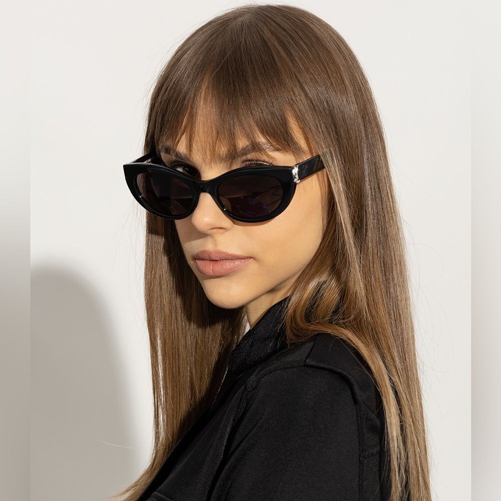 BRAND NEW SAINT LAURENT SL M115 002 Black Grey Women Sunglasses